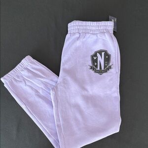 Lavender Joggers with Emblem